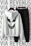 Printed Unisex Wide Fit Soft Fabric Hooded Tracksuit Set - 2