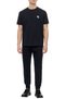 Men's Brand Logo Cotton Regular Fit Casual Navy Blue T-Shirt 3D1TN3 1JOCZ-0965 - 2