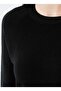 Crew Neck Plain Black Women's Sweater 22k0252k1 - 5