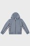Hooded Cotton Kids Sweat - Zipper Detailed, SHALE BLUE8047429