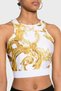 Patterned Slim Fit Crop Top Top 76Ham227 Js292 G03