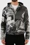 Patterned Water-Resistant Hooded Coat Men's Coat I1r410 I1018 991 - 4