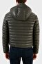 Goose Feather Filled Hooded 100% Lambskin Coat Men's Coat - 2