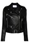 Women's Black Faux Leather Jacket - 5