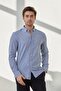 Men's Shirt Striped Cotton Linen Modern Slim Fit Shirt - 6