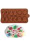 Santa Claus, Pine Tree, Christmas Stocking, Snowman Shaped Christmas Themed Chocolate Mold