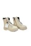 Kafkaslar Cream Girls' Boots with Drawstring and Zipper