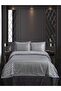 Double Bedspread Marvella Chenille Gray Gray - 240 X 260