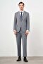 Men's Gray Polyviscose Basic Plain Pattern Dynamic Fit Mono Collar Suit - 2