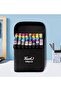 Double Sided 48 Li Professional Pen Set Premium Marker Felt Tip Pen with Carrying Bag - 7