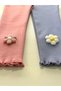 Ribbed Camisole Fabric Baby Girl with Daisy 2-Piece Baby Kids Leggings, Pants, Sets, Bottoms