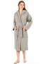 Unisex Hooded 4 Layer 100% Organic Cotton Premium Multi Muslin Ultra Soft Bathrobe - 4