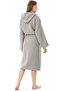 Unisex Hooded 4 Layer 100% Organic Cotton Premium Multi Muslin Ultra Soft Bathrobe - 2