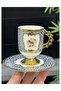 Luxury Porcelain 6-Piece Astoria Cup Set Blue - 2