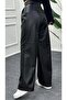 BOL COLLAR WAIST PLEATED LEATHER PANT - 2