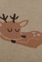 Knitwear Knitted Baby Blanket for Baby Girl and Boy Brown Deer 85cm X85Cm - 3