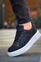 BONN High-Platform Lace-Up Casual Sport Men's Shoes BLACK/WHITE - KBC - 2