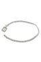 Women's 2 Row Buckle Model silver Crystal Zircon Stone Evening Dress Dress Trousers Skirt Wedding Belt - 2