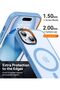Apple iPhone 15 Case Metal Lens Protection Magsafe 1.5 mm Ultra Thin Premium Chrome Cover - 5
