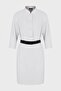 Front Buttoned Regular Fit Three Quarter Sleeve Belted Dress Dress H3na2b C9900 602 - 6