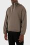 Cotton Hooded Half Zipper Oversize Fit Sweat Men's SWEAT 6R1ME6 1JWPZ 044 - 3