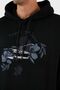 Patterned Kangaroo Pocket 100% Cotton Hooded Relaxed Fit Sweat Men's SWEAT 6R1M8P 1J7D - 5