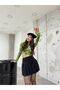 Women's Black High Waist Pleated Mini Skirt - 6