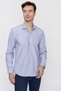 Men's Blue Saldera Patterned Slim Fit Slim Fit Shirt - 4