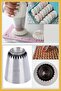 Stainless Steel Cream Bag Tip (Whipping Bag Tip, Sultan Duy) 1 Piece + 2 Whipping Bag Tips