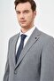 Men's Gray Polyviscose Basic Plain Pattern Dynamic Fit Mono Collar Suit - 4