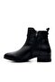 2152711K Women's Genuine Leather Buckle Black Casual Boots - 4