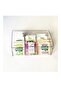 6 Compartments Tea and Herbal Tea Storage Box with Transparent Lid - 2