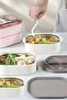 Bento 1450ml Lunchbox New Collection Three Layer 5 Compartment Steel Lunchbox Lunch Box - 6