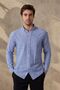 Men's Long Sleeve Collar Buttoned Modern Slim Fit Slim Fit Striped Cotton Shirt - 6