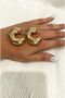 316L Steel Gold Color Mango Earrings - 5
