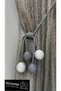 Curtain Tie-Down Bracket 4 Ball Ceiling Bracket 1 Piece Gray Anthracite