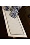 Kolberli White Linen Fabric Runner - 4