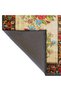 Karabağ Series Dark Tones Beige Floral Patterned Woven Base Decorative Carpet with Border Detail Karabag15 - 3