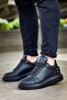 BADEN High-Platform Lace-Up Casual Men's Shoes BLACK - KBC - 3