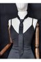 May Unisex Satin Evening Dress Tie Black