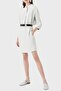 Front Buttoned Regular Fit Three Quarter Sleeve Belted Dress Dress H3na2b C9900 602