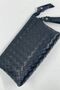 Women's Handbag Black Zippered Patterned Genuine Leather Cosmetic and Travel Bag