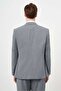 Men's Gray Polyviscose Basic Plain Pattern Dynamic Fit Mono Collar Suit - 5