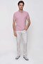 Men's Powder Basic Plain 100% Cotton Slim Fit Slim Fit Short Sleeve Polo Collar T-Shirt - 5