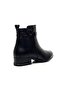 2152711K Women's Genuine Leather Buckle Black Casual Boots - 3