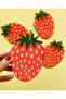 Strawberry Patterned Cup Scarf