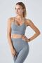 Pine Adjustable Thin Strap Bra Gray