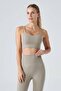 Pine Adjustable Thin Strap Bra Khaki