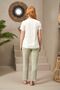 25106 Women's V-Neck Lace Detailed Short Sleeve Pajamas Set - 3