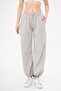 Harajuku Zip Detail Gray Tracksuit Oversize Sweatpants - 3